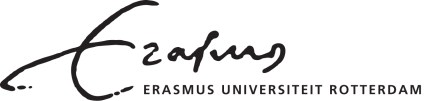 Logo Erasmus Universiteit Rotterdam ZWART